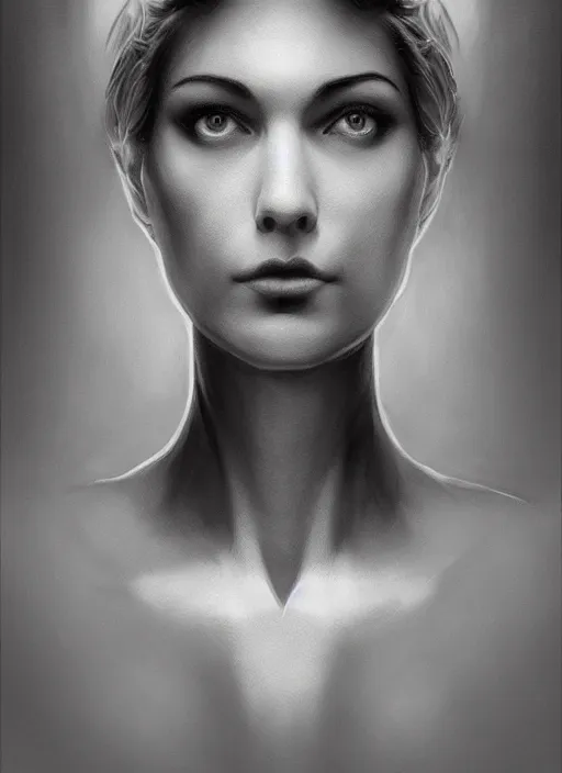 Image similar to symmetry!! david lynch, director of twin peaks, male, machine parts embedded into face, intricate, elegant, highly detailed, digital painting, artstation, concept art, smooth, sharp focus, illustration, art by artgerm and greg rutkowski and alphonse mucha, 8 k