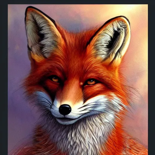 Image similar to realistic detailed face portrait of a fox detective by emilia dziubak, will terry, greg olsen, chris mars, ann long, and mark brooks, fairytale, female, feminine, art nouveau, illustration, character concept design, storybook layout, story board format