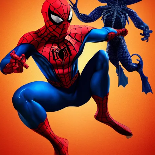 Prompt: Spider-Man vs Venom, Pixar Studio, detailed, high quality, high rendering, artstation,