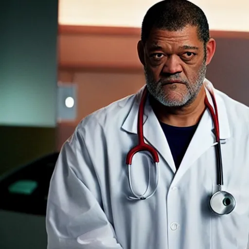 Image similar to laurence fishburne as a doctor