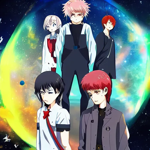 Image similar to the end of the universe, key anime art