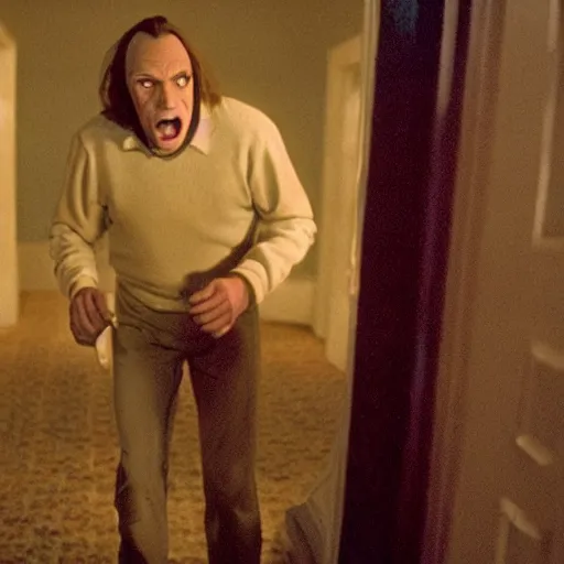 Image similar to movie still photo of Scooby-Doo as Jack Torrance in The Shining