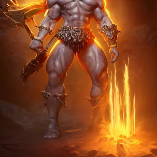 Image similar to he man in diablo 3, au naturel, hyper detailed, digital art, trending in artstation, cinematic lighting, studio quality, smooth render, unreal engine 5 rendered, octane rendered, art style by klimt and nixeu and ian sprigger and wlop and krenz cushart