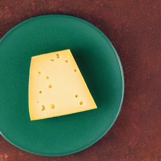 Image similar to a wedge of cheese with a green participation badge saying participation badge stuck to the side, stock art, 8K