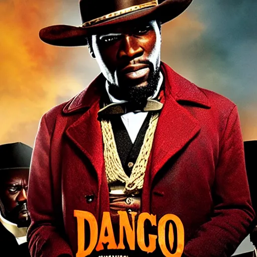 Image similar to a new movie poster for django unchained