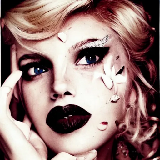 Image similar to georgous blonde girl by Ellen von Unwerth