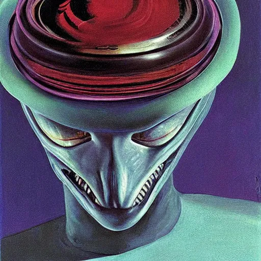 Image similar to alien by wayne thiebaud