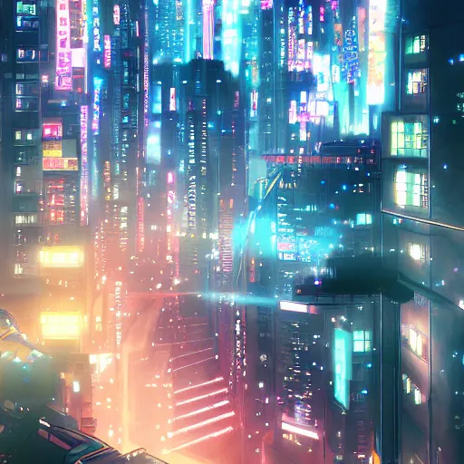 Image similar to neo - tokyo, anime key visual, anime 4 k, by wlop