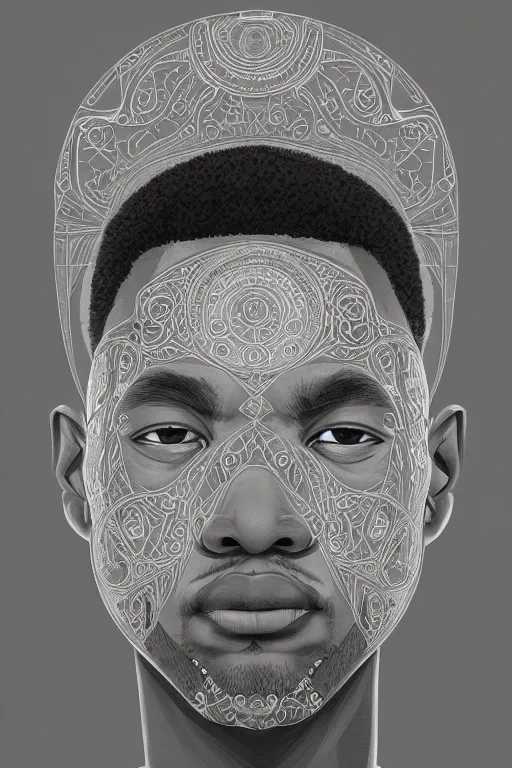Prompt: symmetry!! potrait of felix auger aliassime, intricate, elegant, highly detailed, digital painting, artstation, concept art, smooth, in the style of cristiano siqueira, cris vector