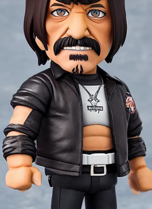 Image similar to danny trejo, an nendoroid of danny trejo figurine, realistic face, detailed product photo