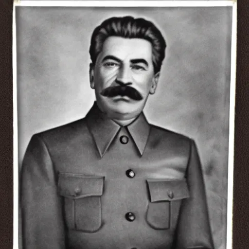 Image similar to portrait photo of stalin, elegant