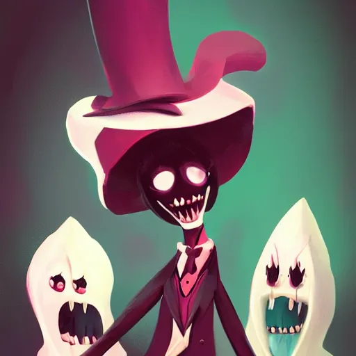 Prompt: hazbin hotel characters art by Sergey Kolesov