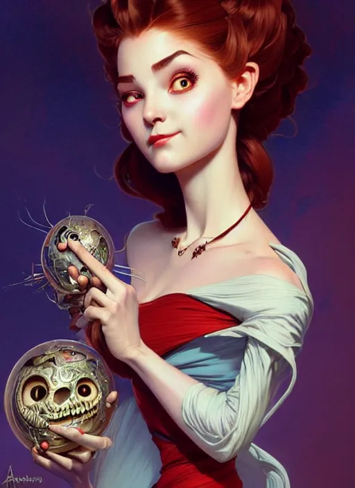 Prompt: sally from nightmare _ before _ christmas, intricate, elegant, highly detailed, my rendition, digital painting, artstation, concept art, smooth, sharp focus, illustration, art by artgerm and greg rutkowski and alphonse mucha and uang guangjian and gil elvgren and sachin teng, symmetry!!