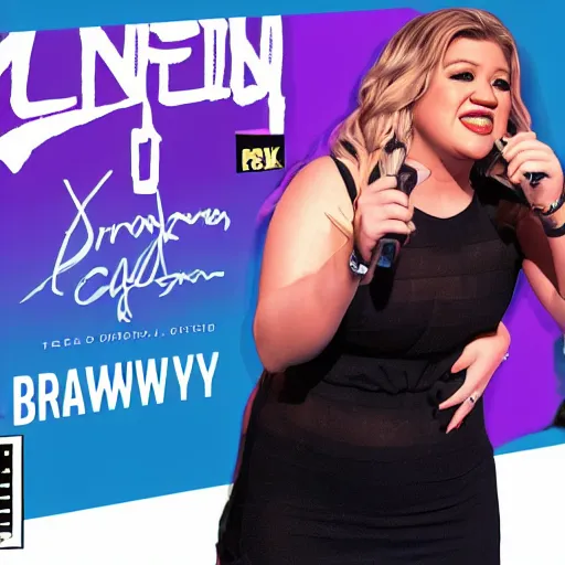 Image similar to young Kelly Clarkson's Breakaway album cover 3D render in the style of GTA V, 4k