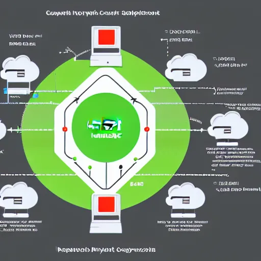 Image similar to a correct IT Network diagram, Realistic, Readable diagram, clear image,