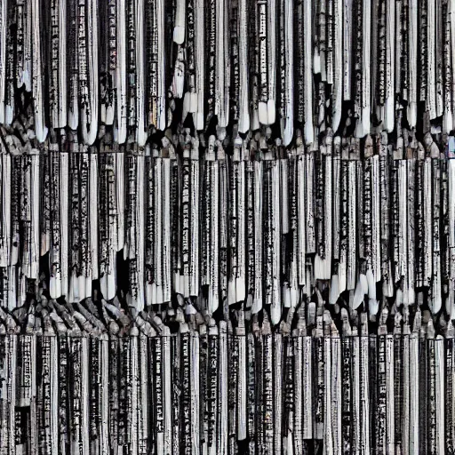 Image similar to a thousand pens found under the grid