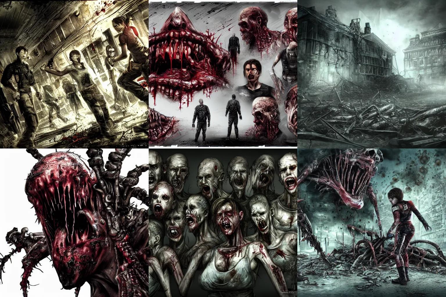 Image similar to Resident Evil virus concept art, nasty, vile, rotten, putrid, highly detailed, horror, scary, terrifying, horrific, hd 4k