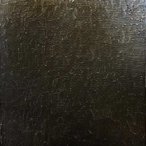 Image similar to oil painting of a black metallic texture