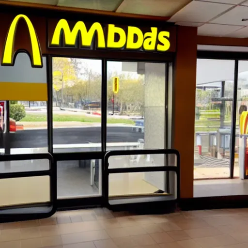 Prompt: Mcdonalds liminal space