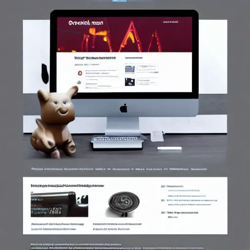 Prompt: landing page of a 3 d printing bussines, web design, concept, awwwards