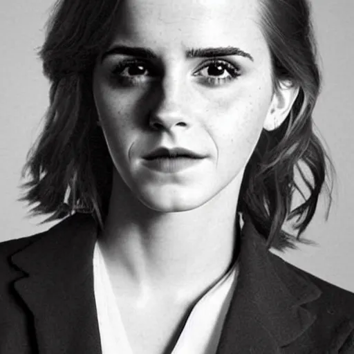 Prompt: “ emma watson is ww 2 soldier ”