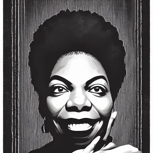 Prompt: portrait of nina simone by petros afshar, hyper real, laurie greasley, jc leyendecker and singer sargent
