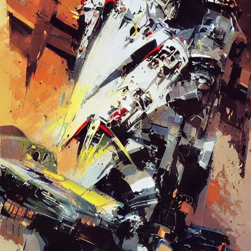 Prompt: A Character by John Berkey