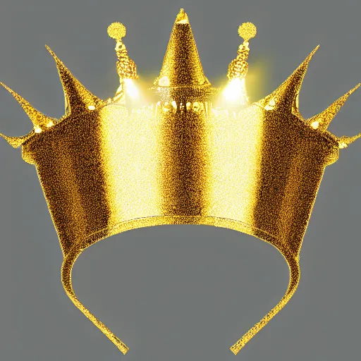 Image similar to a gold crown shaped like sun rays