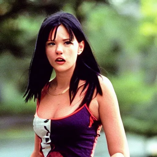 Prompt: a film still o nico robin in 10 Things I Hate About You(1999)