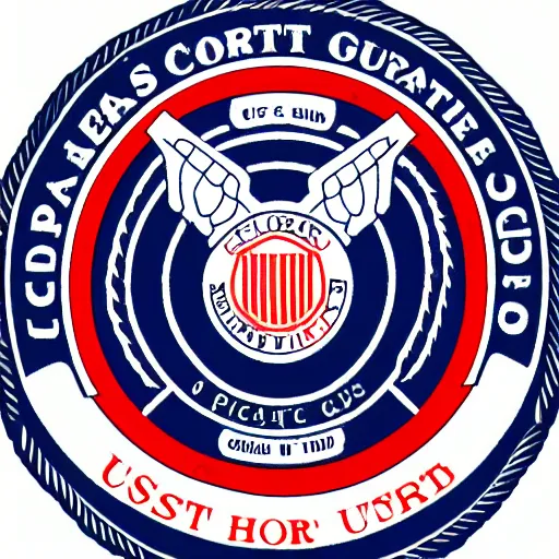 Image similar to us coast guard logo creative, 8 k, 4 k uhd, realistic, colorful, super detailed, very detailed, detailed