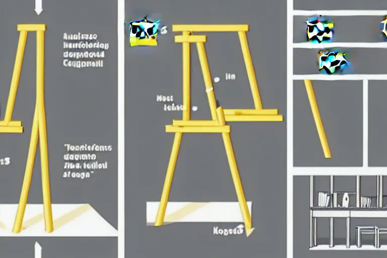 Image similar to a detailed ikea guide on the construction of a torture apparatus