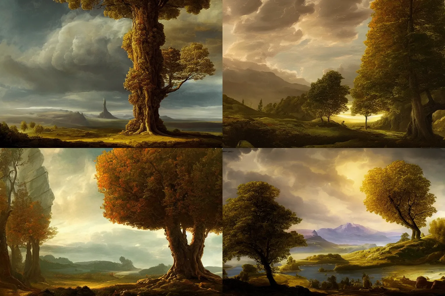 Prompt: beautiful scandinavian landscape with the world tree yggdrasil reaching the sky, fantasy, landscape background, vivid colors, digital painting, very detailed, realistic, high quality, by claude lorrain