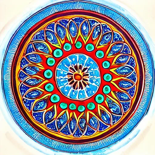 Prompt: a mandala