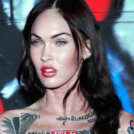 Prompt: megan fox as mgk