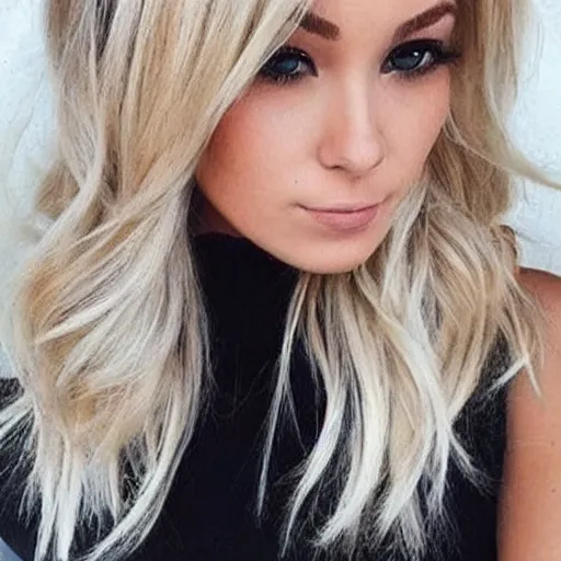 Prompt: pinterest trending blond hairstyles, photo, fashion,