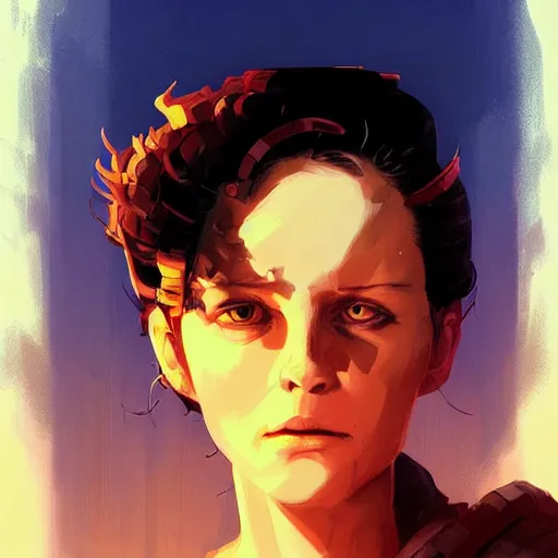 Image similar to ripley from alien, game design fanart by concept artist gervasio canda, behance hd by jesper ejsing, by rhads, makoto shinkai and lois van baarle, ilya kuvshinov