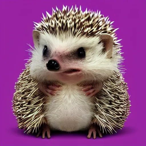 Image similar to twitch emote of a cute hedgehog