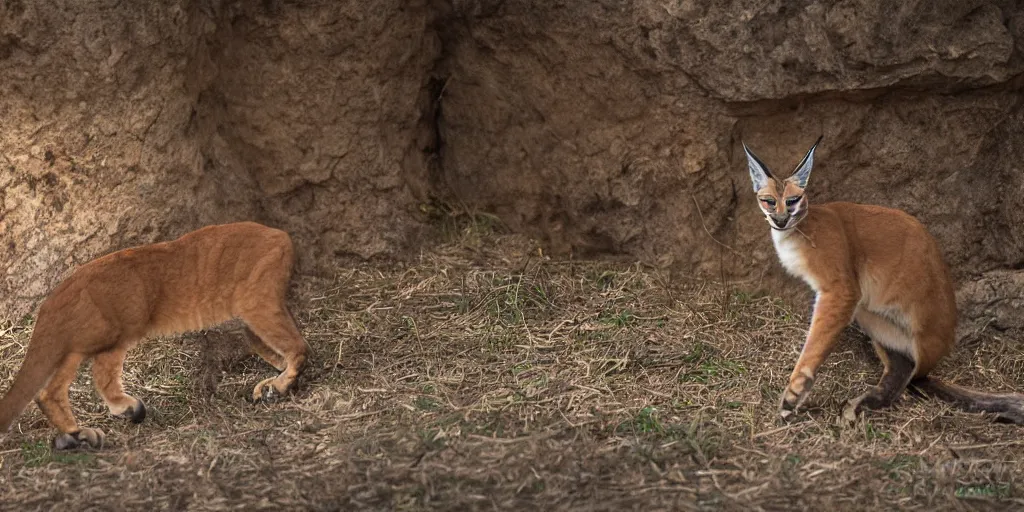 Image similar to caracal in a tuxedo, awarding winning photo, incredible detail, sony 3 5 mm lens