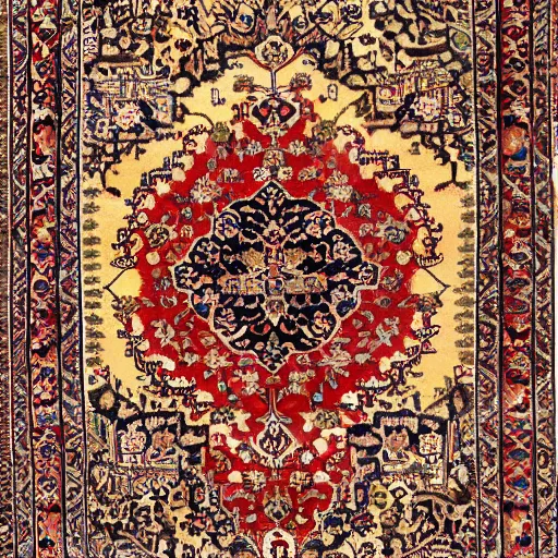 Image similar to persian rug with mango ornament