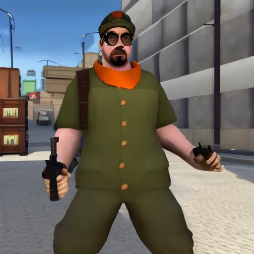 Image similar to sam hyde in team fortress 2, game screenshot