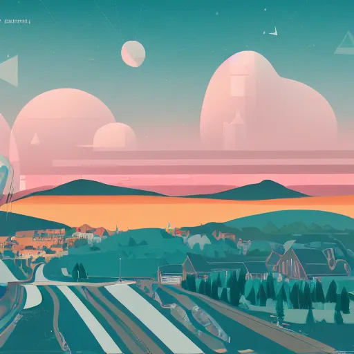 Image similar to !dream a beautiful illustration of Susanville by James Gilleard, geometric lines, highly detailed, vector graphics, HD, 8k