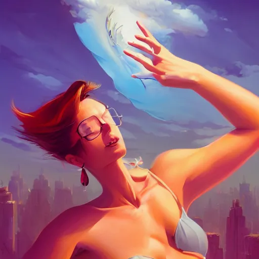 Image similar to narcissism, hedonism, retrowave, behance hd, concept art by jesper ejsing, by rhads, makoto shinkai cyril rolando, madgwick