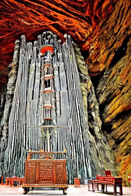 Image similar to zhangjiajie pipe organ, award winning national geographic, iol painting