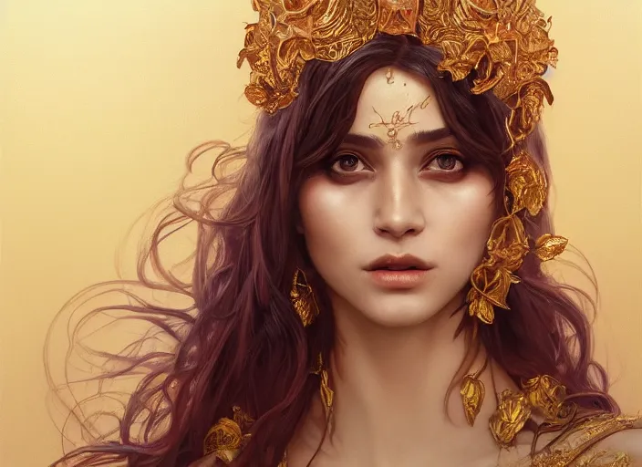 Image similar to masked, perfectly-centered-Portrait of the most beautiful woman on the planet , intricate, highly detailed, artstation, concept art, concept render, octane, redshift, smooth, sharp focus, illustration,award-winning, Unreal Engine 5, 8K, art by artgerm and greg rutkowski and alphonse mucha