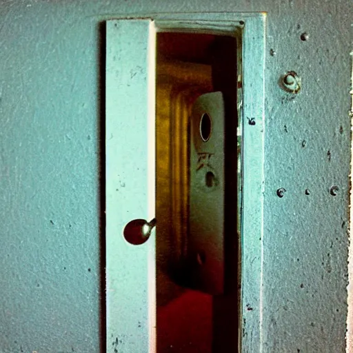 Image similar to hotel door eye hole creepy vintage 8 mm film