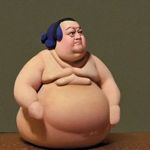 Image similar to benjamin franklin sumo wrestler