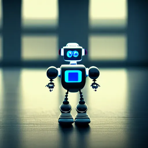 Image similar to a cute little robot out wood. super realistic 8 k render of a elegant, cinematic composition