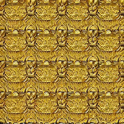 Prompt: royal gold wall with cool pattern on it, photorealistic