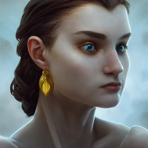 Prompt: winds of winter, au naturel, yellow eyes, hyper detailed, digital art, trending in artstation, cinematic lighting, studio quality, smooth render, unreal engine 5 rendered, octane rendered, concept art, smooth, sharp focus, illustration, art by artgerm and greg rutkowski and alphonse mucha and ian sprigger and wlop and krenz cushart