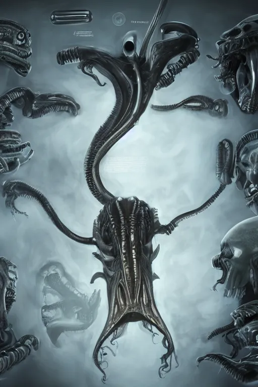 Image similar to a portrait of a Biolevel 4 Xenomorph experiment by Chris Tulloch McCabe, realistic, detailed, trending on artstation, wallpaper, wide angle, 16mm